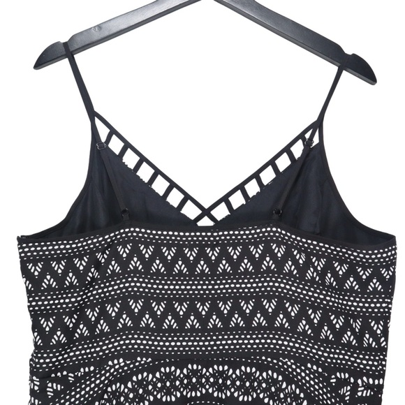 Ambar Dress Women’s Size 14 A-line Geometric Black White Sleeveless Casual Flowy - Picture 10 of 14